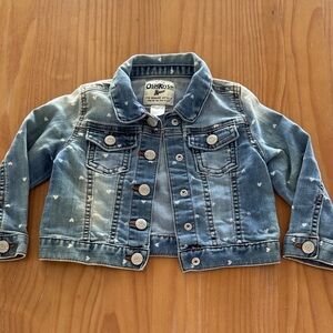 OshKosh B'gosh Blue Denim Heart-Print Jacket